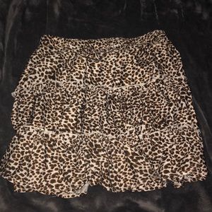 cheetah print skirt